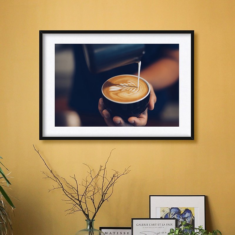 Good Coffee Time/ Hanging Picture Frameless Picture Frame Picture Frame Decoration Picture House Gift Store Opening Gift - โปสเตอร์ - ผ้าฝ้าย/ผ้าลินิน 