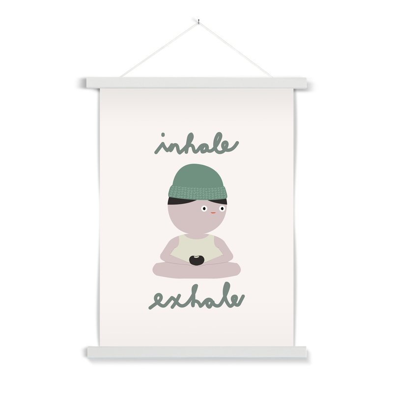 Inhale Exhale Yoga Poster Hanger - Posters - Paper 