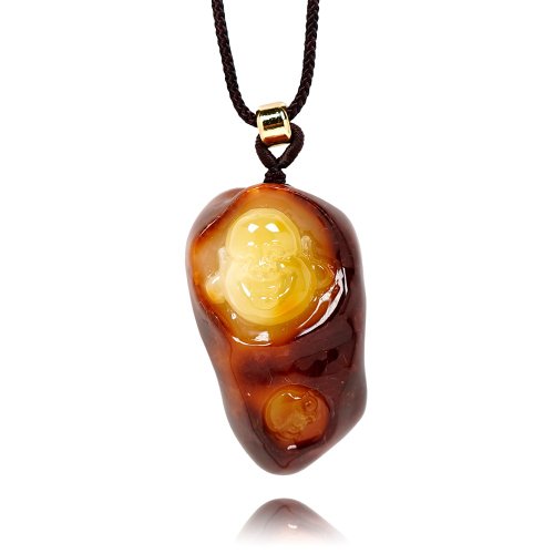 正佳珠寶 Gemsrich Jewelry 【正佳珠寶】蜜蠟琥珀 頂級紅皮琥珀 20.9g 大肚彌勒佛吊墜