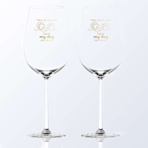 Design Your Own Wine 香港酒瓶雕刻禮品專門店 客製化禮品 紅酒對杯 寵物主題可愛禮物 愛狗人士首選禮物套裝