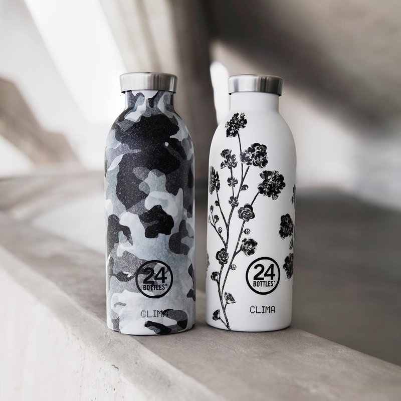 意大利24Bottles【CLIMA冷熱保溫系列】Camo Grey - 不鏽鋼瓶 - 保溫瓶/保溫杯 - 不鏽鋼 灰色