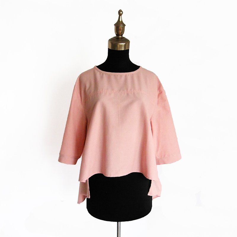 Summer and autumn, strawberry ice cream top - Women's Tops - Polyester Pink