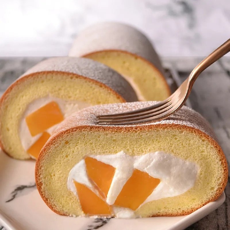 芒果天使鮮乳捲 芒果捲 愛文芒果蛋糕 唐緹Tartine - 蛋糕/甜點 - 新鮮食材 橘色