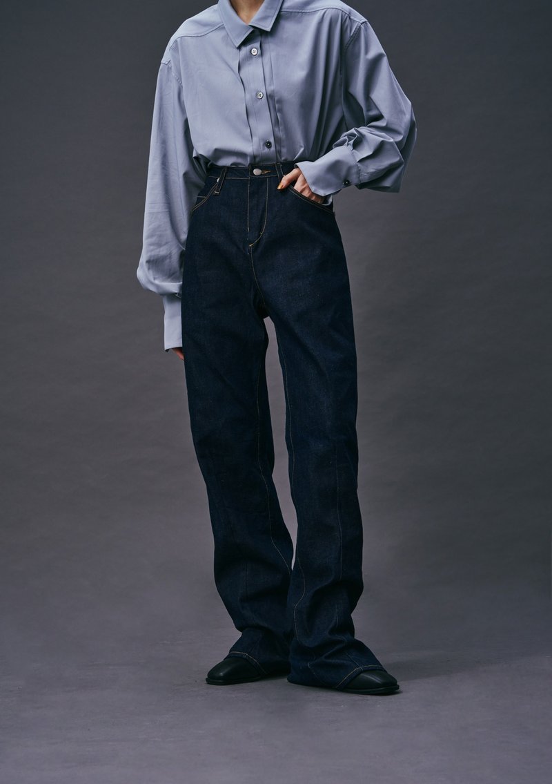 【pre-order】 esoteria women's L-cut jeans - Nicole - Women's Pants - Cotton & Hemp Blue