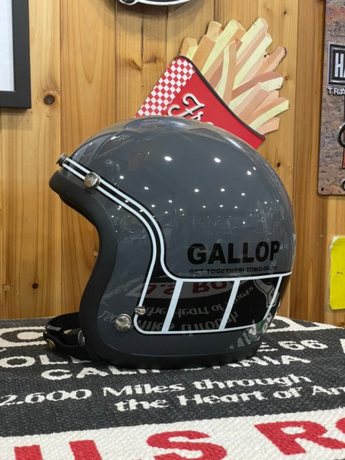 Gallop Kustom Kulture (停產)半罩式安全帽 #4水泥灰MACH/馬赫 復古設計款-共6色S~XL