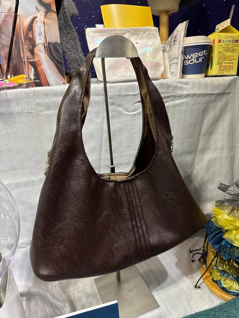 腋下包 - 側背包/斜背包 - 其他材質 咖啡色