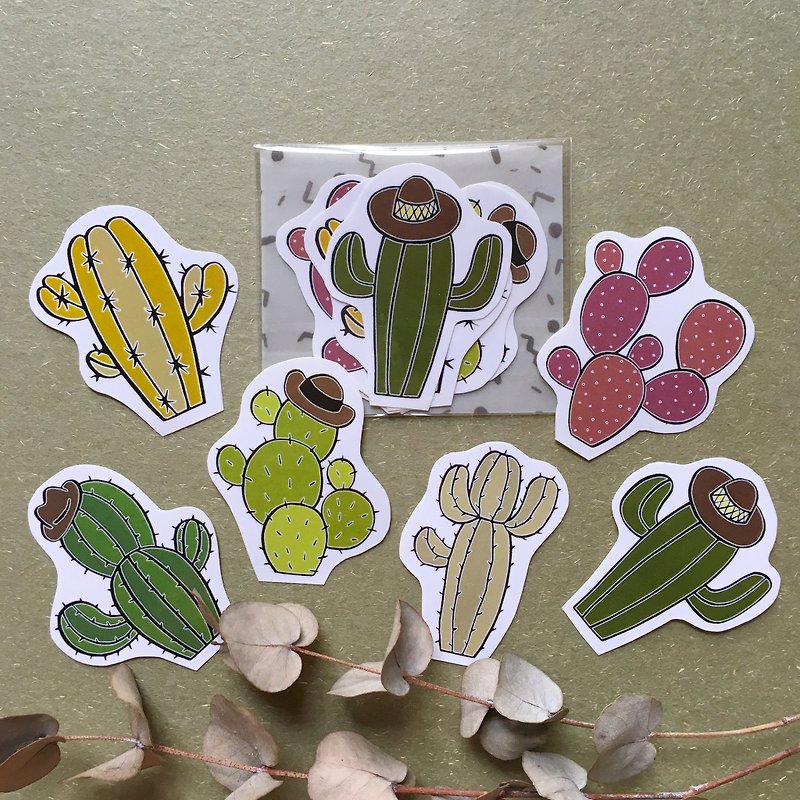 Baby Cactus Sticker Pack - Stickers - Paper Green
