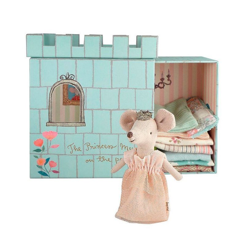Princess Mouse And The Pea - Stuffed Dolls & Figurines - Cotton & Hemp 