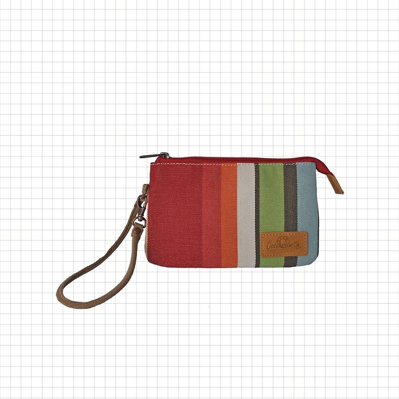 OR clutch OR1152-RS-L [Taiwanese original bag brand] - กระเป๋าคลัทช์ - ผ้าฝ้าย/ผ้าลินิน สีแดง