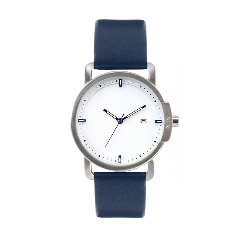Minimal Watches: Ocean Project - Ocean02-Navy. - Women's Watches - Genuine Leather Blue