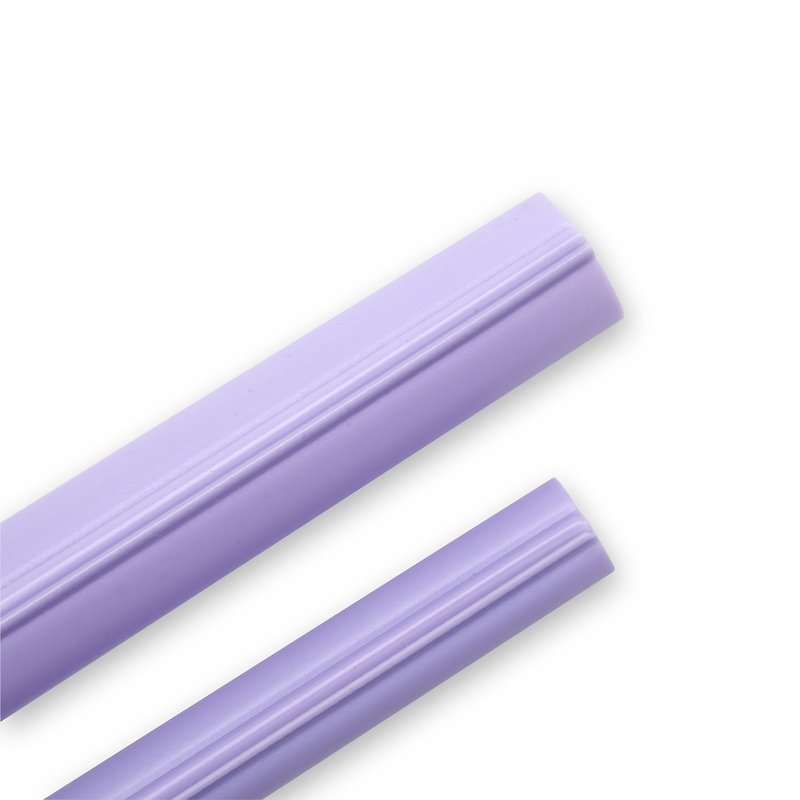 【吸吸管】-Violet 2715-  打開清洗、捲曲收納、直接戳膜好方便 - 環保飲管 - 塑膠 紫色