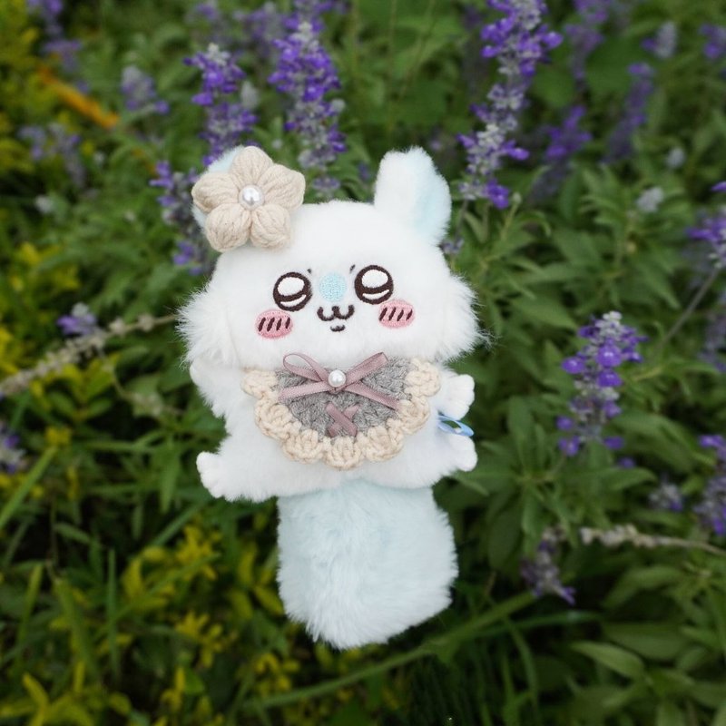 蘆葦花-賞花領巾 娃衣 吉伊卡哇 ちいかわ Chiikawa 10cm - 公仔/玩偶 - 棉．麻 灰色