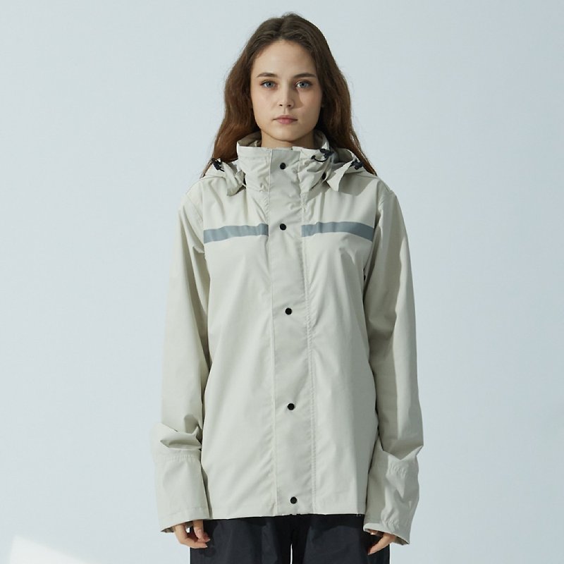 新品上市 /Simple Forward/ 輕量成套式雨衣褲-奶油白 - 雨傘/雨衣 - 尼龍 白色