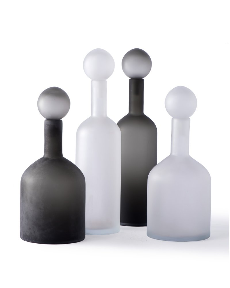 泡泡造型瓶子-L-Black【POLSPOTTEN】 - 擺飾/家飾品 - 玻璃 