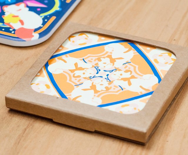 予約販売】│キツネファンタジータイル│コースター - ショップ 狐日和