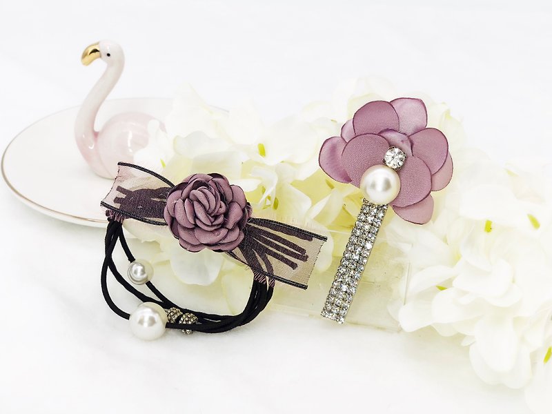 Pretty Hair Accessories Set - Hair Accessories - Other Materials Purple