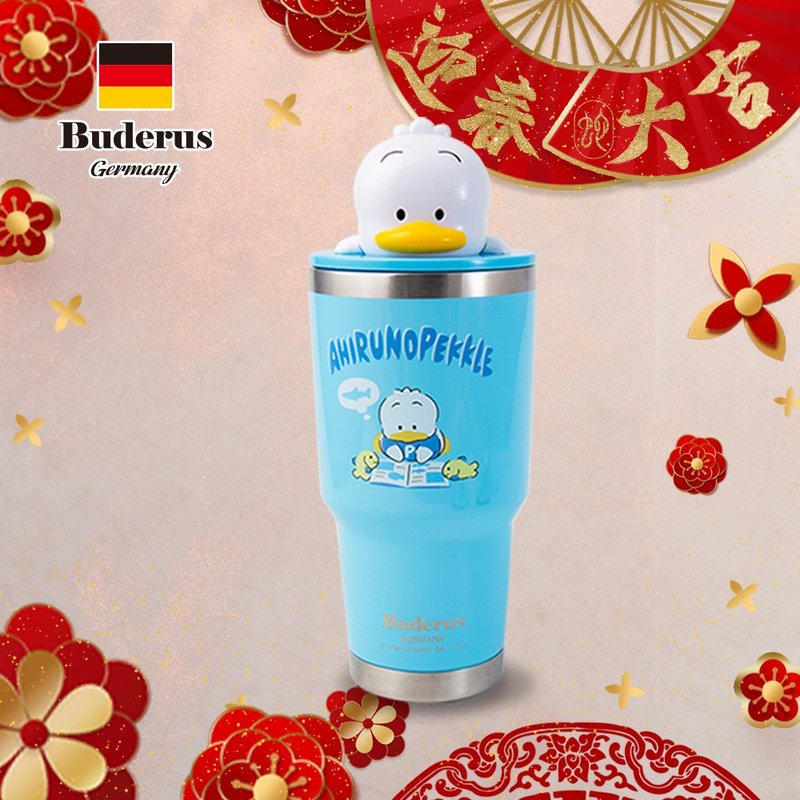 New Year's Eve with new kitchen cloth [Buderus] Sanrio co-branded ceramic Ice Cup 900ml Baker Duck - Vacuum Flasks - Stainless Steel Multicolor