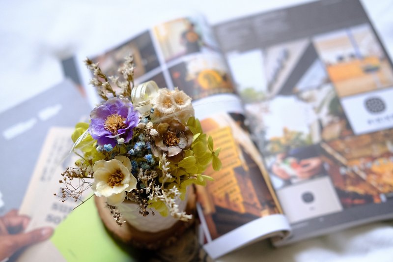 Good things recommended, immortal flowers, dried flowers, small potted flowers - ช่อดอกไม้แห้ง - พืช/ดอกไม้ 