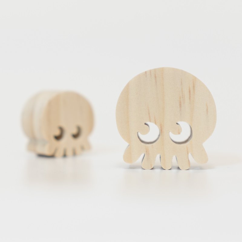 wagaZOO厚切造型積木 海洋系列－章魚 - 擺飾/家飾品 - 木頭 卡其色
