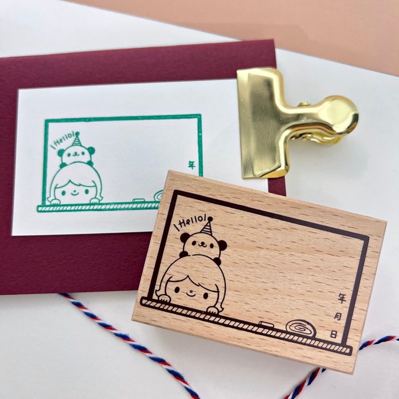 橡皮印章 / 場景留言印章 / 黑板 - 印章/印台 - 塑膠 紅色