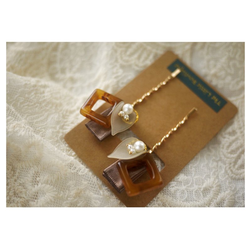 葉與果 | 髮夾 | 一字夾 | 對夾 | hair clip | 1 pair 2 pcs - 髮夾/髮圈 - 其他材質 多色