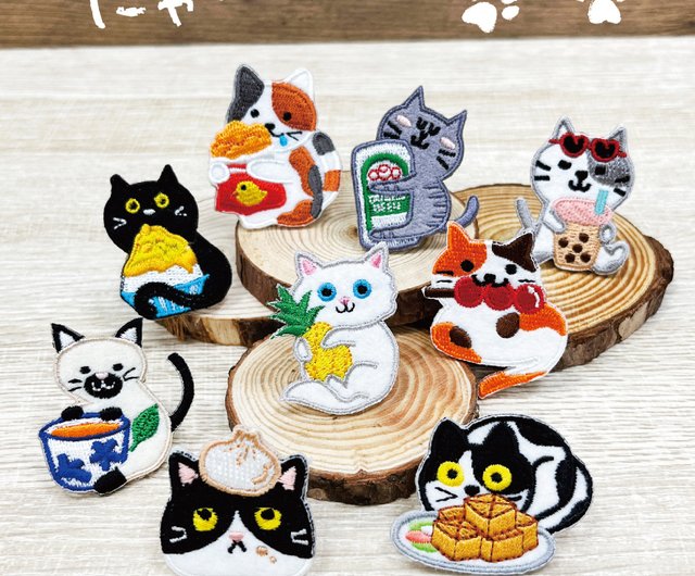 Cute Cat Embroidery Hot Pudding Stick Clothes Decoration - Temu