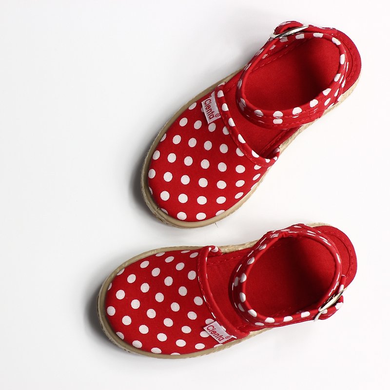 CIENTA Canvas Shoes 40088 02 - รองเท้าเด็ก - ผ้าฝ้าย/ผ้าลินิน สีแดง