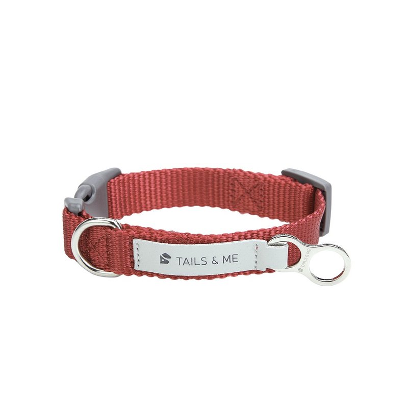 tails & me-Classic Nylon Collar Ruby - ปลอกคอ - ไนลอน 