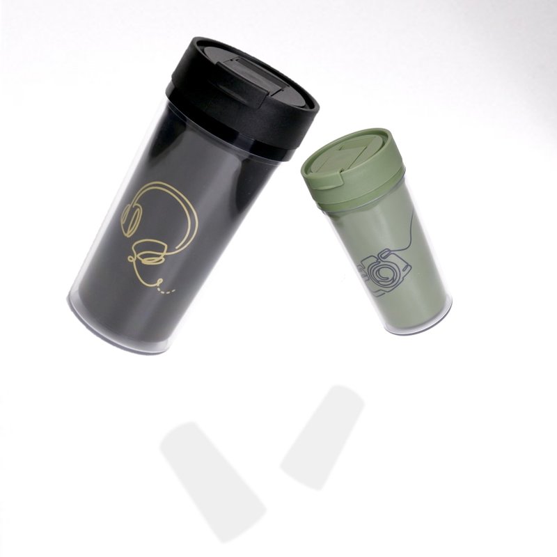 紅A隨行雙層杯 (500ml) - 保溫瓶/保溫杯 - 塑膠 綠色