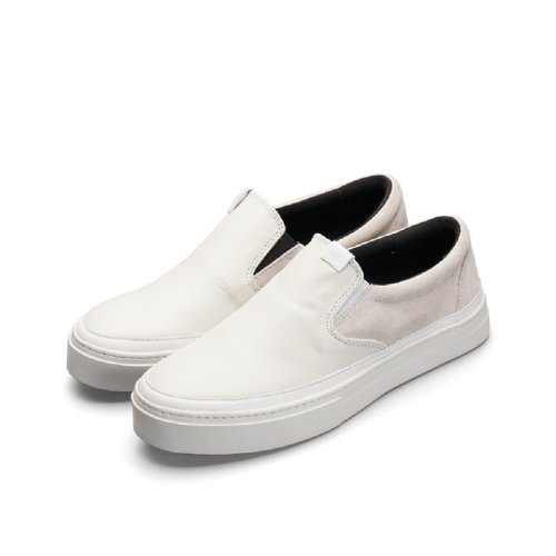 BLESS SHOE 白色小牛皮 復古 拼接 休閒鞋 手工制 懶人鞋