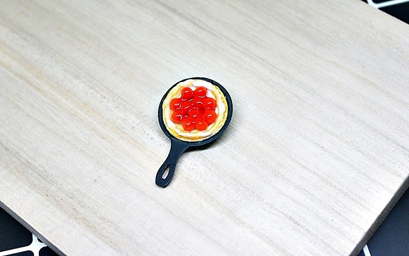 >>Clay Series-Cast Iron Pot of Cherry Pie-=>Magnet Series#Refrigerator Magnet#Blackboard Magnet - Magnets - Clay Red