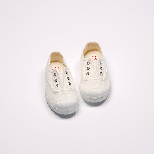 CIENTA 西班牙帆布鞋 西班牙國民帆布鞋 CIENTA 70998 05 白色 提花布料 童鞋