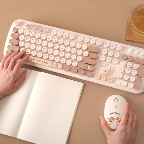 ディズニー チップとデール ワイヤレス キーボードとマウス