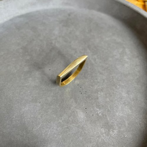 Right & Joy Design Studio 【Variety】D型黃銅造型戒指 -14