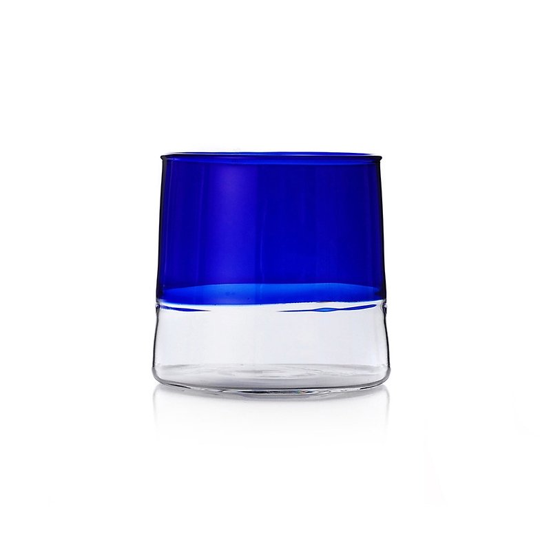 【米蘭手工吹製玻璃】Light 多彩酒杯-寶藍色/透明 - 茶壺/茶杯/茶具 - 玻璃 藍色