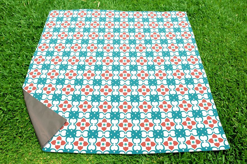 [Nuhox] Roaring Lion x [QUEMOLICA] Curly Reika joint picnic mat Let's Picnic! Persimmon Good Manta Gas Carpet Game Mat - ชุดเดินป่า - เส้นใยสังเคราะห์ 