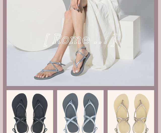 Strappy fashion waterproof sandals