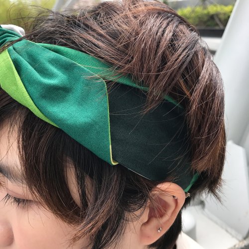Debussy forest bandage tight narrow version / handmade hair band