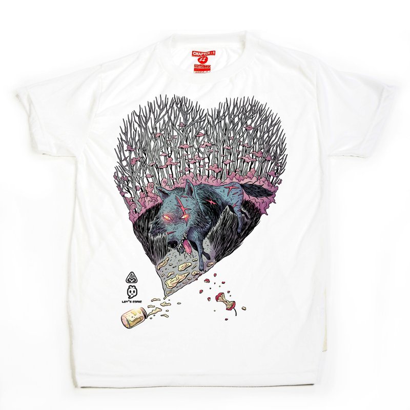 Forest Heart unisex men woman cotton mix Chapter One T-shirt - Men's T-Shirts & Tops - Cotton & Hemp White