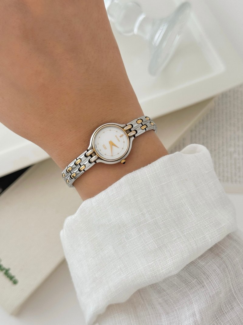 Vintage Citizen Exceed Two Tone Bracelet Watch - 女錶 - 其他金屬 