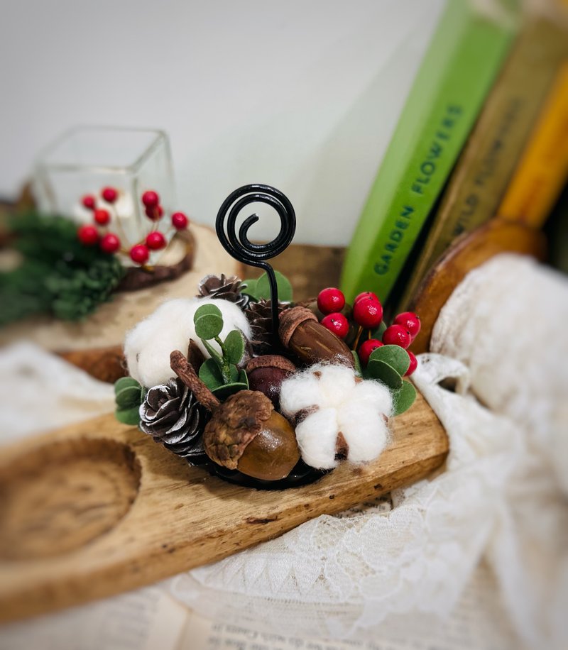 | Forest Collection Series | Christmas Fruit Tower/Realistic Clay/Limited Time - ของวางตกแต่ง - ดินเหนียว 