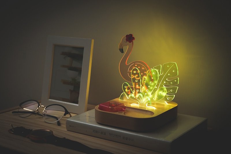 [Jeantopia] Friends selection night light jewelry frame flamingo | 4290303 - Lighting - Wood 