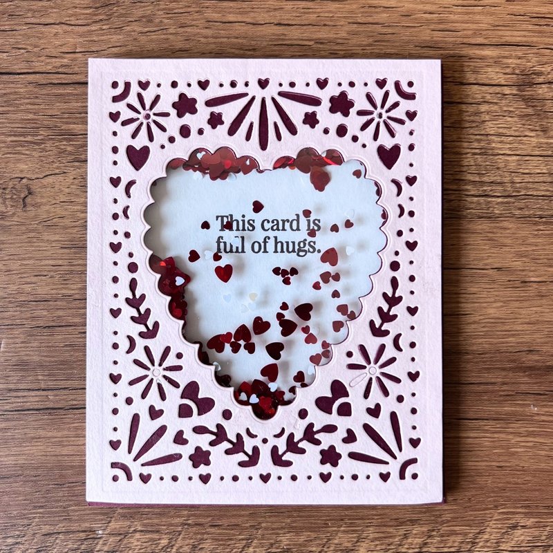 This card is full of hugs 搖搖卡 多用途卡 - 卡片/明信片 - 紙 粉紅色