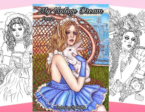 ColoringByKitty Pdf coloring book - My Vintage Dream Part2