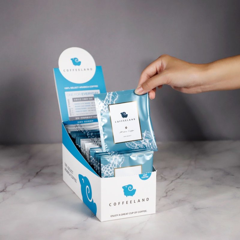 COFFEELAND | 24入濾掛咖啡-單品系列-衣索比亞日曬-四種口味各6 - 咖啡/咖啡豆 - 新鮮食材 藍色