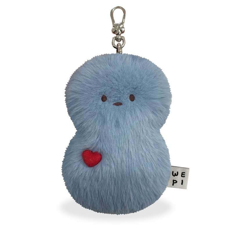 Heart of Snowman card holder(11X16cm) / handmade mini doll bag charm present - 鑰匙圈/鑰匙包 - 其他材質 藍色