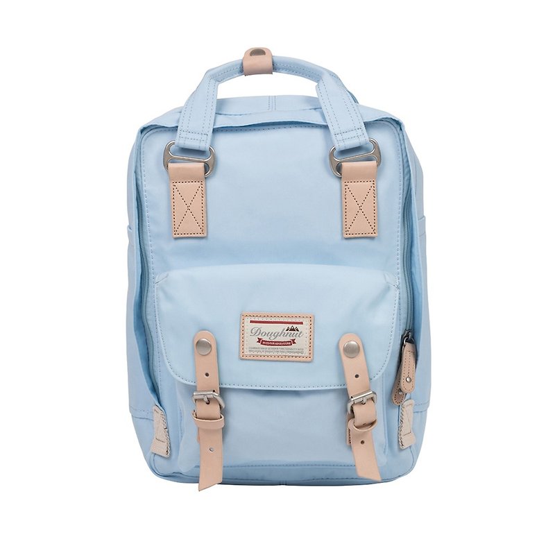 [Christmas Gift] Doughnut mini Macaron Backpack - Ice Blue - Backpacks - Other Man-Made Fibers Blue