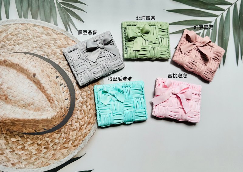 緞帶信用卡悠遊卡夾  現在買就送一條珍珠鍊  多買多送喲 - 證件套/識別證套 - 絲．絹 白色