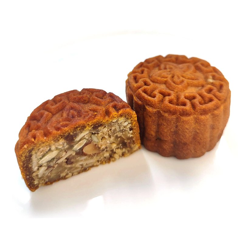 中秋月餅禮盒 - 純素金華火腿果仁月餅 - 零食/點心 - 新鮮食材 