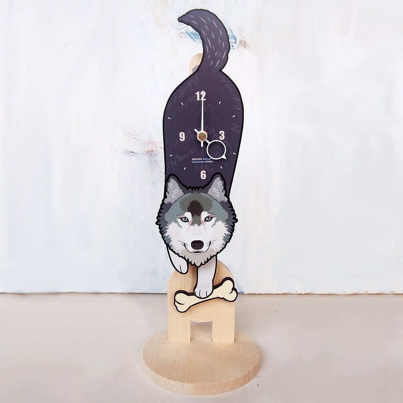 木製台座 - ペットの振り子時計(100%Size専用) - 時計 - 木製 